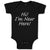 Baby Clothes Hi I'M New Here Chill Funny Humor Baby Bodysuits Boy & Girl Cotton