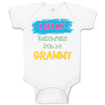 Baby Clothes I Get My Awesomeness from My Grammy Grandmother Grandma A Cotton