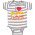 Baby Clothes I Love Heart My Nerdy Daddy Geek Dad Father's Day Baby Bodysuits