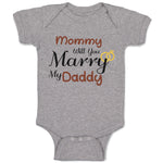 Baby Clothes Mommy Will You Marry My Daddy Mom Mothers Day Baby Bodysuits Cotton