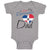 Baby Clothes I Love My Dominican Dad Baby Bodysuits Boy & Girl Cotton