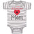 Baby Clothes I Love My Albanian Mom Baby Bodysuits Boy & Girl Cotton