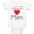 Baby Clothes I Love My Albanian Mom Baby Bodysuits Boy & Girl Cotton