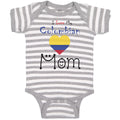 Baby Clothes I Love My Colombian Mom Baby Bodysuits Boy & Girl Cotton