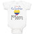 Baby Clothes I Love My Colombian Mom Baby Bodysuits Boy & Girl Cotton