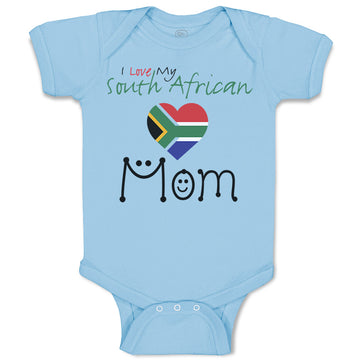 Baby Clothes I Love My South African Mom Baby Bodysuits Boy & Girl Cotton