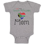 Baby Clothes I Love My South African Mom Baby Bodysuits Boy & Girl Cotton