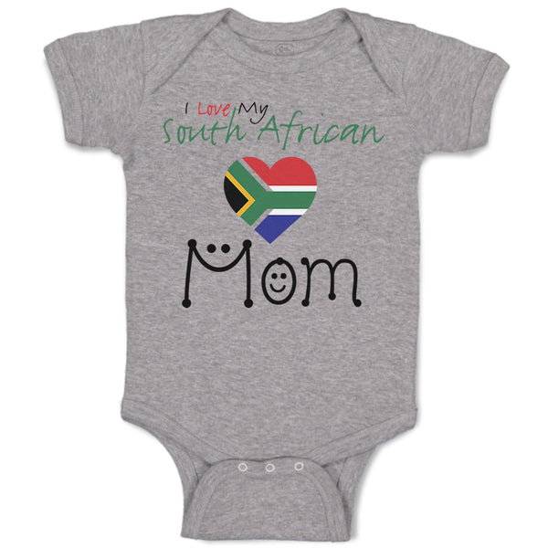 Baby Clothes I Love My South African Mom Baby Bodysuits Boy & Girl Cotton