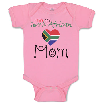 Baby Clothes I Love My South African Mom Baby Bodysuits Boy & Girl Cotton