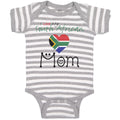 Baby Clothes I Love My South African Mom Baby Bodysuits Boy & Girl Cotton