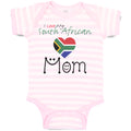 Baby Clothes I Love My South African Mom Baby Bodysuits Boy & Girl Cotton