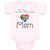 Baby Clothes I Love My South African Mom Baby Bodysuits Boy & Girl Cotton