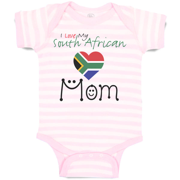 Baby Clothes I Love My South African Mom Baby Bodysuits Boy & Girl Cotton
