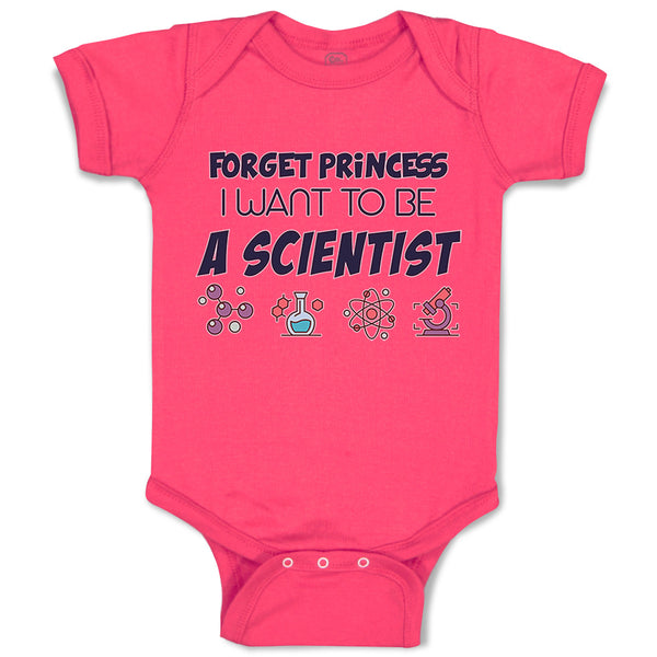 Baby Clothes Forget Princess I Want to Be A Scientist Baby Bodysuits Cotton