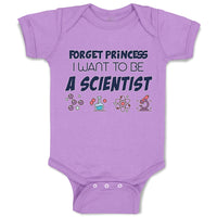 Baby Clothes Forget Princess I Want to Be A Scientist Baby Bodysuits Cotton