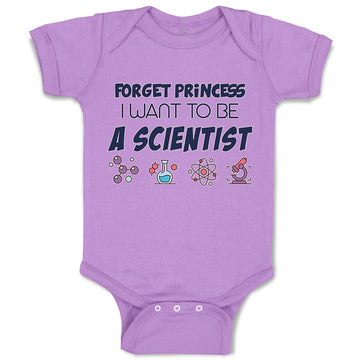 Baby Clothes Forget Princess I Want to Be A Scientist Baby Bodysuits Cotton