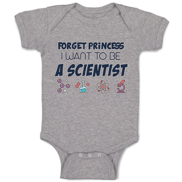 Baby Clothes Forget Princess I Want to Be A Scientist Baby Bodysuits Cotton