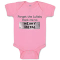 Baby Clothes Forget The Lullaby Rock Me to Heavy Metal B Funny Baby Bodysuits
