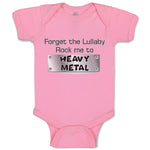 Baby Clothes Forget The Lullaby Rock Me to Heavy Metal B Funny Baby Bodysuits