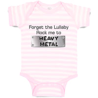 Baby Clothes Forget The Lullaby Rock Me to Heavy Metal B Funny Baby Bodysuits