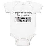 Baby Clothes Forget The Lullaby Rock Me to Heavy Metal B Funny Baby Bodysuits