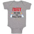 Baby Clothes Party My Crib 2Am Bring A Bottle Funny Humor Gag Baby Bodysuits