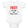 Baby Clothes Party My Crib 2Am Bring A Bottle Funny Humor Gag Baby Bodysuits