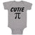 Baby Clothes Cutie Pi Geek Nerd Math Style A Baby Bodysuits Boy & Girl Cotton