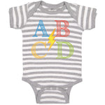 Baby Clothes Ab Cd Geek Nerd Math Baby Bodysuits Boy & Girl Cotton