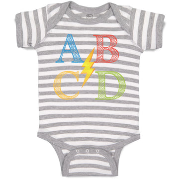 Baby Clothes Ab Cd Geek Nerd Math Baby Bodysuits Boy & Girl Cotton