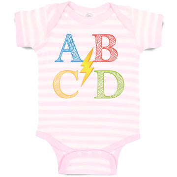 Baby Clothes Ab Cd Geek Nerd Math Baby Bodysuits Boy & Girl Cotton