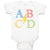 Baby Clothes Ab Cd Geek Nerd Math Baby Bodysuits Boy & Girl Cotton