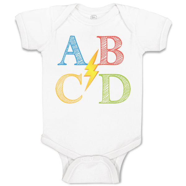 Baby Clothes Ab Cd Geek Nerd Math Baby Bodysuits Boy & Girl Cotton