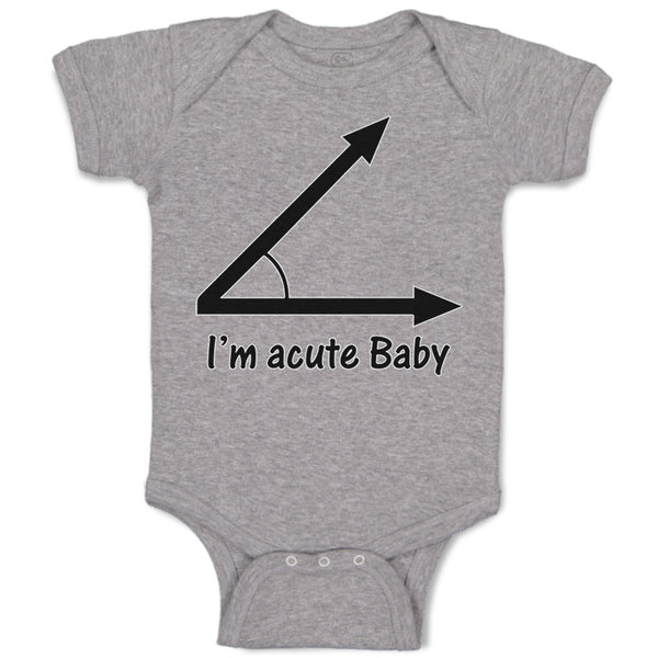 Baby Clothes I'M Acute Math Geek Nerd Baby Baby Bodysuits Boy & Girl Cotton