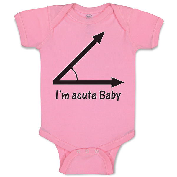 Baby Clothes I'M Acute Math Geek Nerd Baby Baby Bodysuits Boy & Girl Cotton