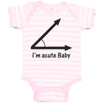 Baby Clothes I'M Acute Math Geek Nerd Baby Baby Bodysuits Boy & Girl Cotton