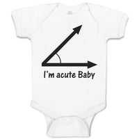 Baby Clothes I'M Acute Math Geek Nerd Baby Baby Bodysuits Boy & Girl Cotton