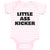 Baby Clothes Little Ass Kicker Funny Humor Style A Baby Bodysuits Cotton