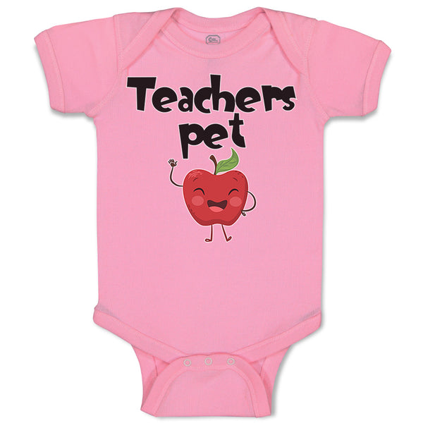Baby Clothes Teacher's Pet Teacher School Education Baby Bodysuits Cotton