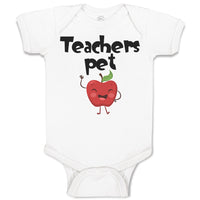 Baby Clothes Teacher's Pet Teacher School Education Baby Bodysuits Cotton