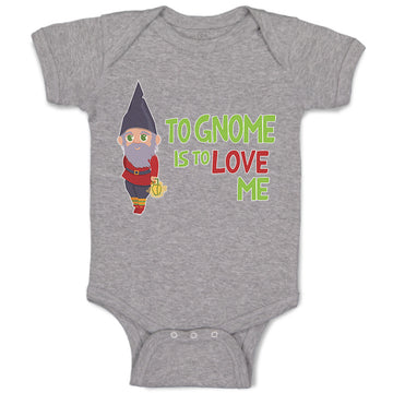 Baby Clothes To Gnome Is to Love Me Baby Bodysuits Boy & Girl Cotton