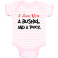 Baby Clothes I Love You A Bushel and A Peck Baby Bodysuits Boy & Girl Cotton
