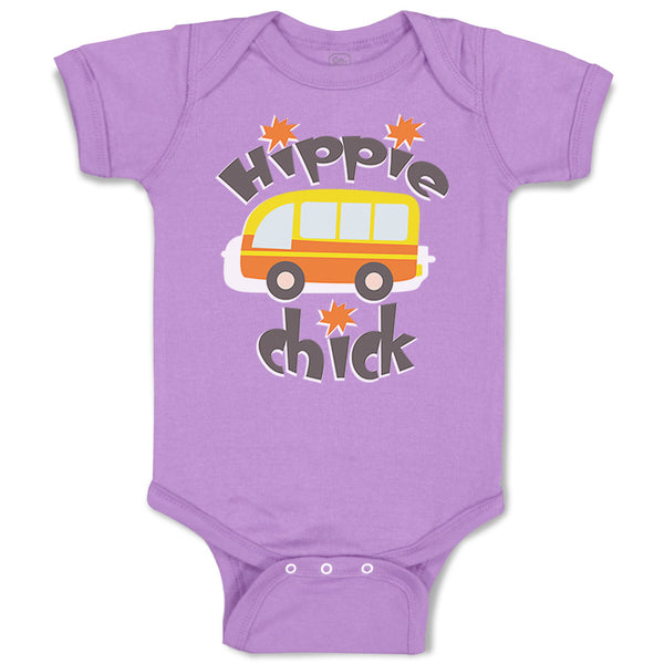 Baby Clothes Hippie Chick Funny Humor Baby Bodysuits Boy & Girl Cotton