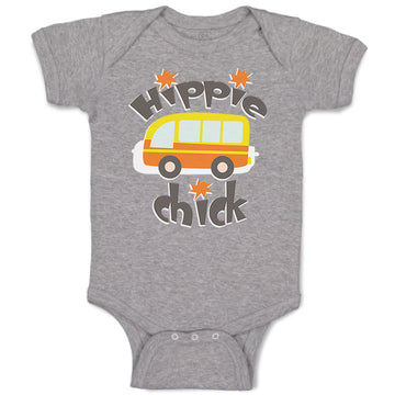 Baby Clothes Hippie Chick Funny Humor Baby Bodysuits Boy & Girl Cotton