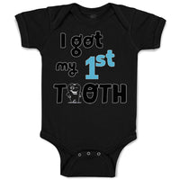 Baby Clothes I Got My First Tooth Funny Humor Style C Baby Bodysuits Cotton