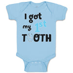 Baby Clothes I Got My First Tooth Funny Humor Style C Baby Bodysuits Cotton