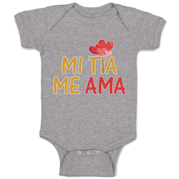 Baby Clothes Mi Tia Me Ama Hispanic Baby Bodysuits Boy & Girl Cotton