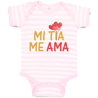 Baby Clothes Mi Tia Me Ama Hispanic Baby Bodysuits Boy & Girl Cotton