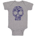 Baby Clothes Skull Halloween Funny Humor Style A Baby Bodysuits Cotton