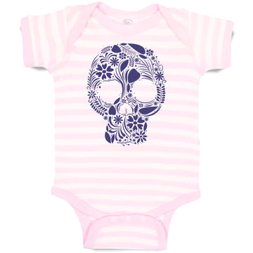Baby Clothes Skull Halloween Funny Humor Style A Baby Bodysuits Cotton